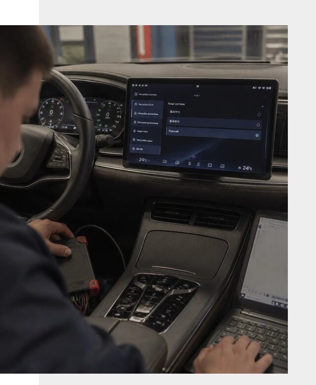 Русификация автомобиля BYD HAN для эксплуатации в Владивостоке